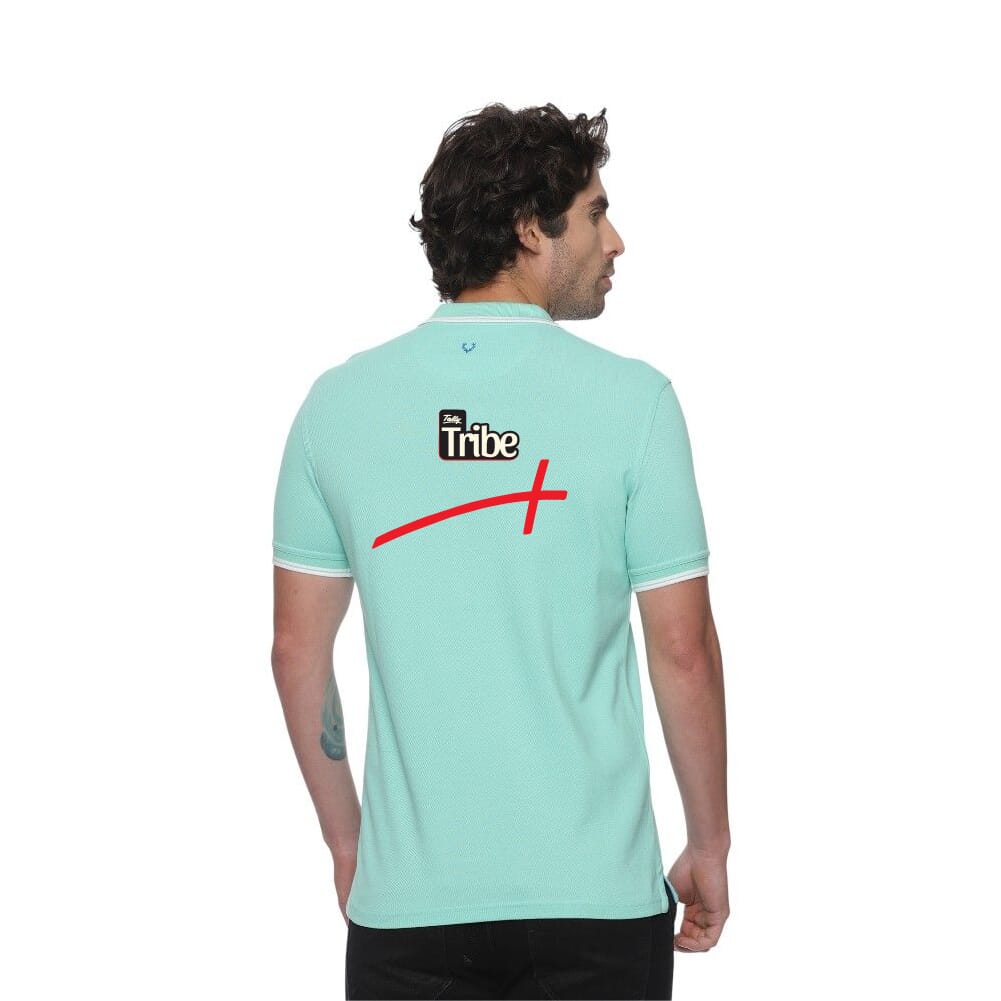 Allen Solly Polo T-shirt Men- Turquoise Green